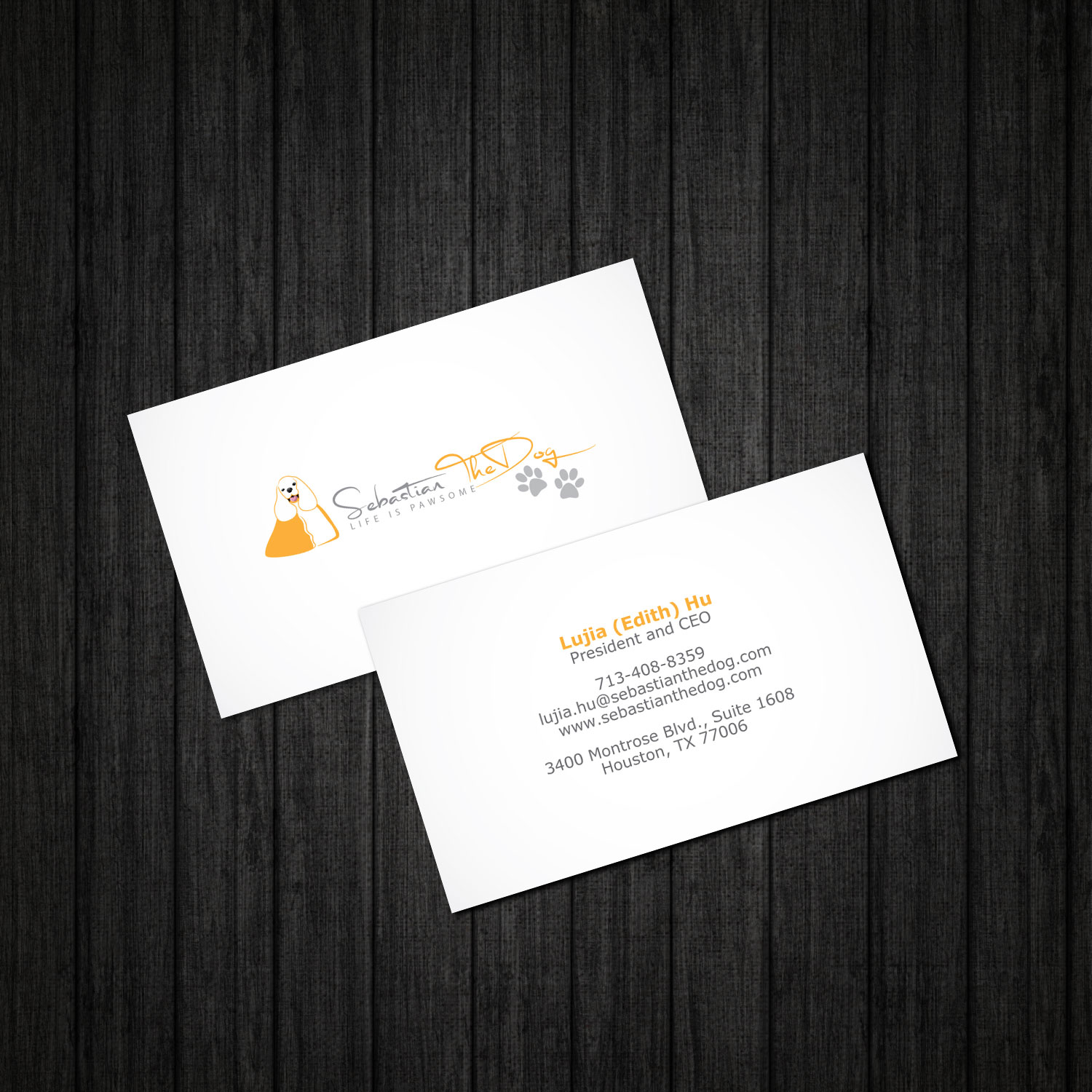 Visitenkarten-Design von Omee63 für Sebastian The Dog LLC | Design #16218843