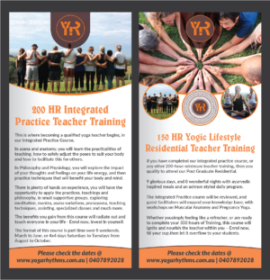 Flyer Design by Deziners Zone for Yoga Rhythms | Design: #16228126
