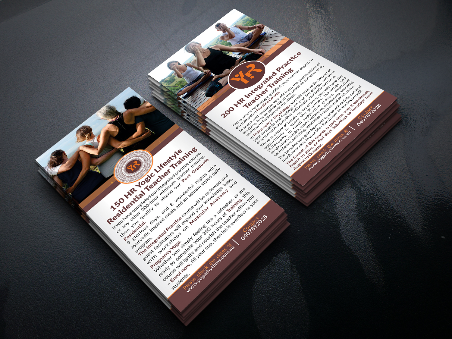 Flyer Design by Deziners Zone for Yoga Rhythms | Design #16231606