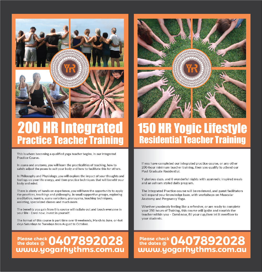 Flyer Design by Deziners Zone for Yoga Rhythms | Design #16241317