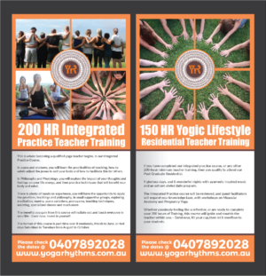 Flyer Design by Deziners Zone for Yoga Rhythms | Design: #16241317