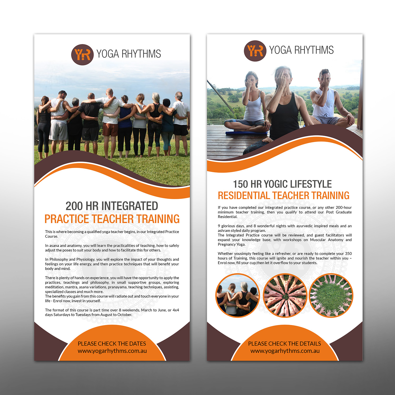 Flyer Design by Deepak_9_Malhotra for Yoga Rhythms | Design #16225726