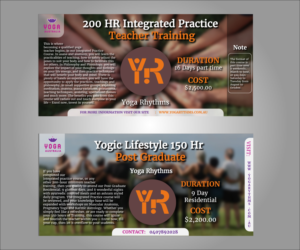 Flyer Design by HamzaMalik for Yoga Rhythms | Design #16249487
