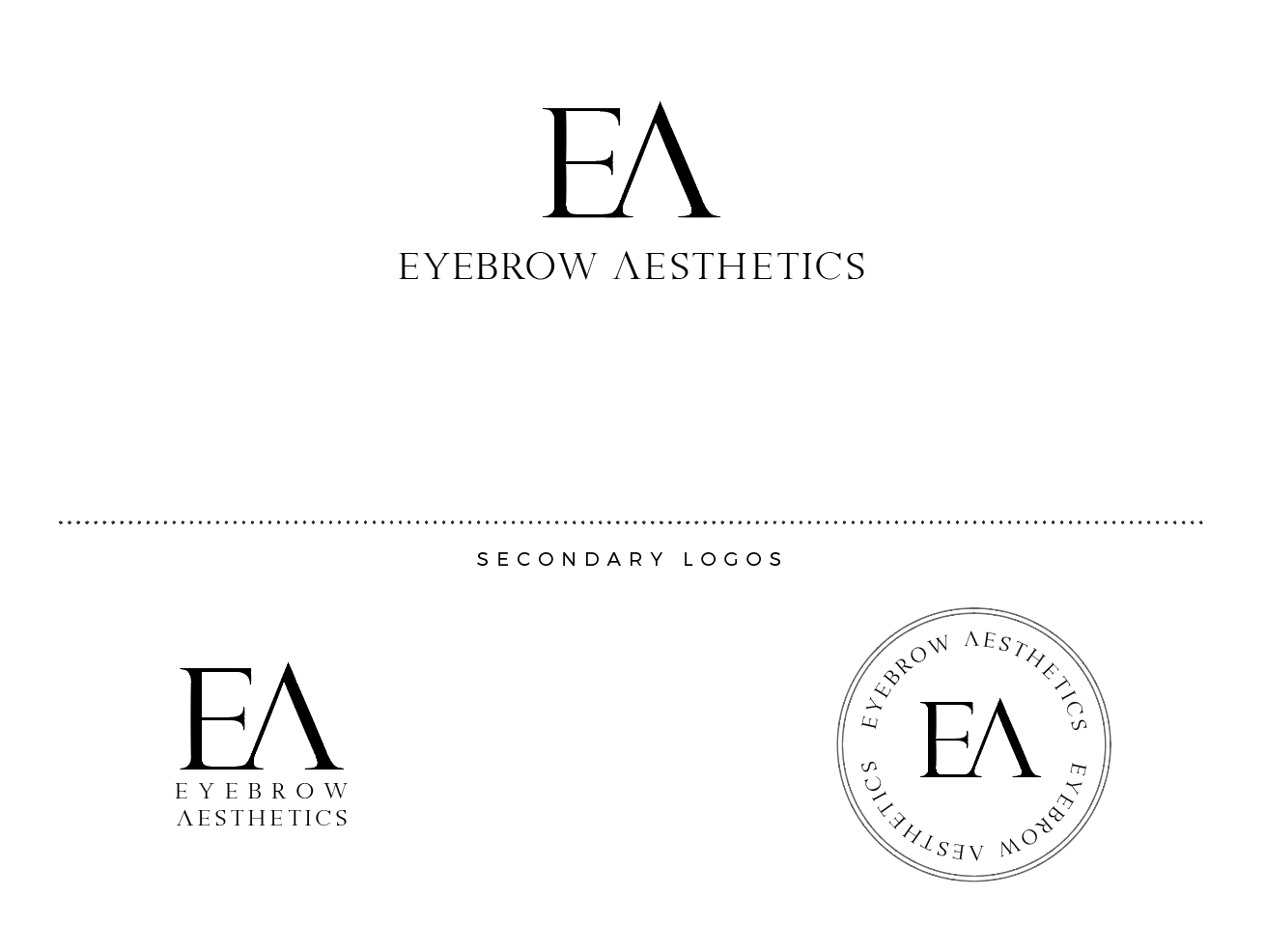Logo Design by wonderland for Eyebrow Aesthetics  | Design #16300752