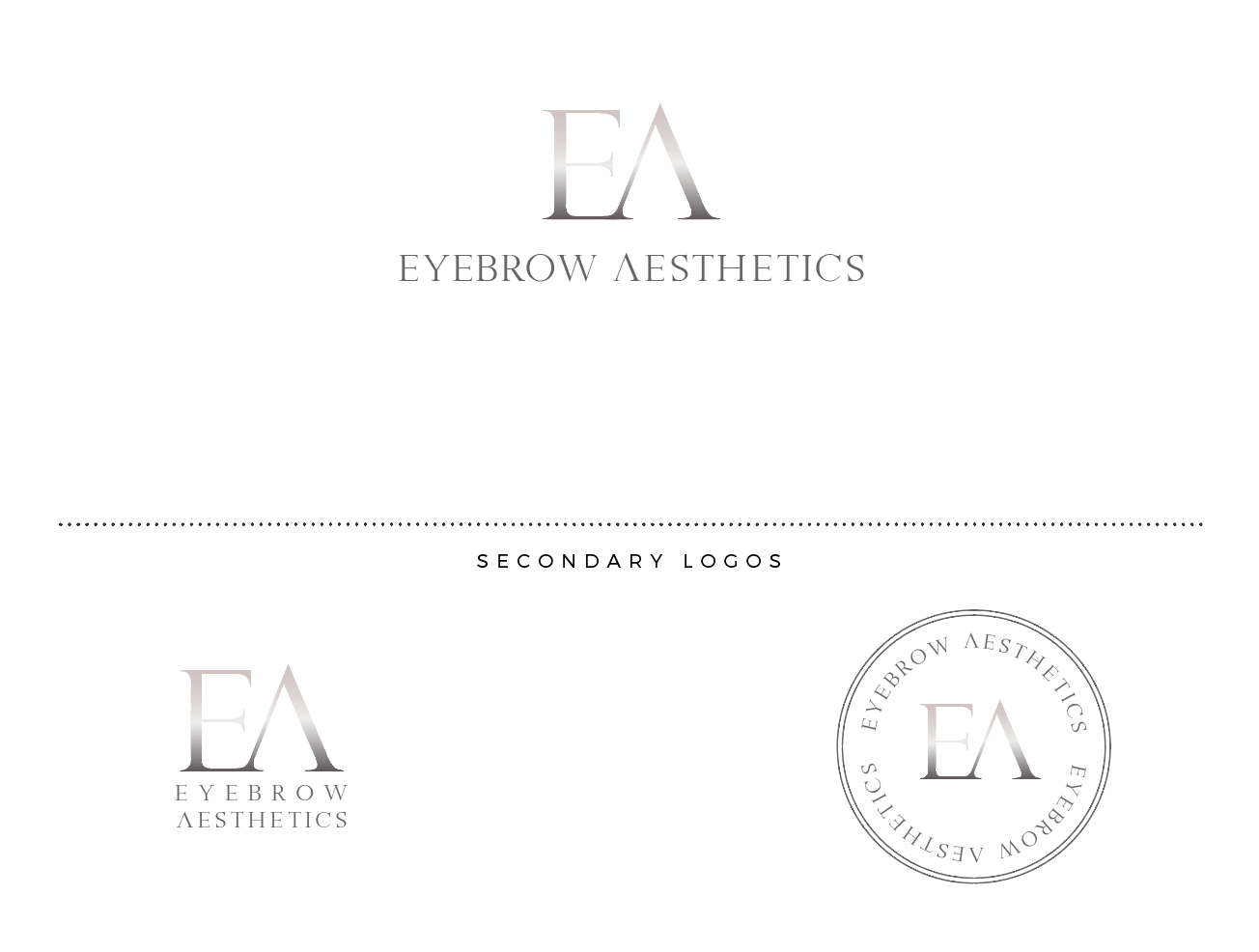 Logo Design by wonderland for Eyebrow Aesthetics  | Design #16360765