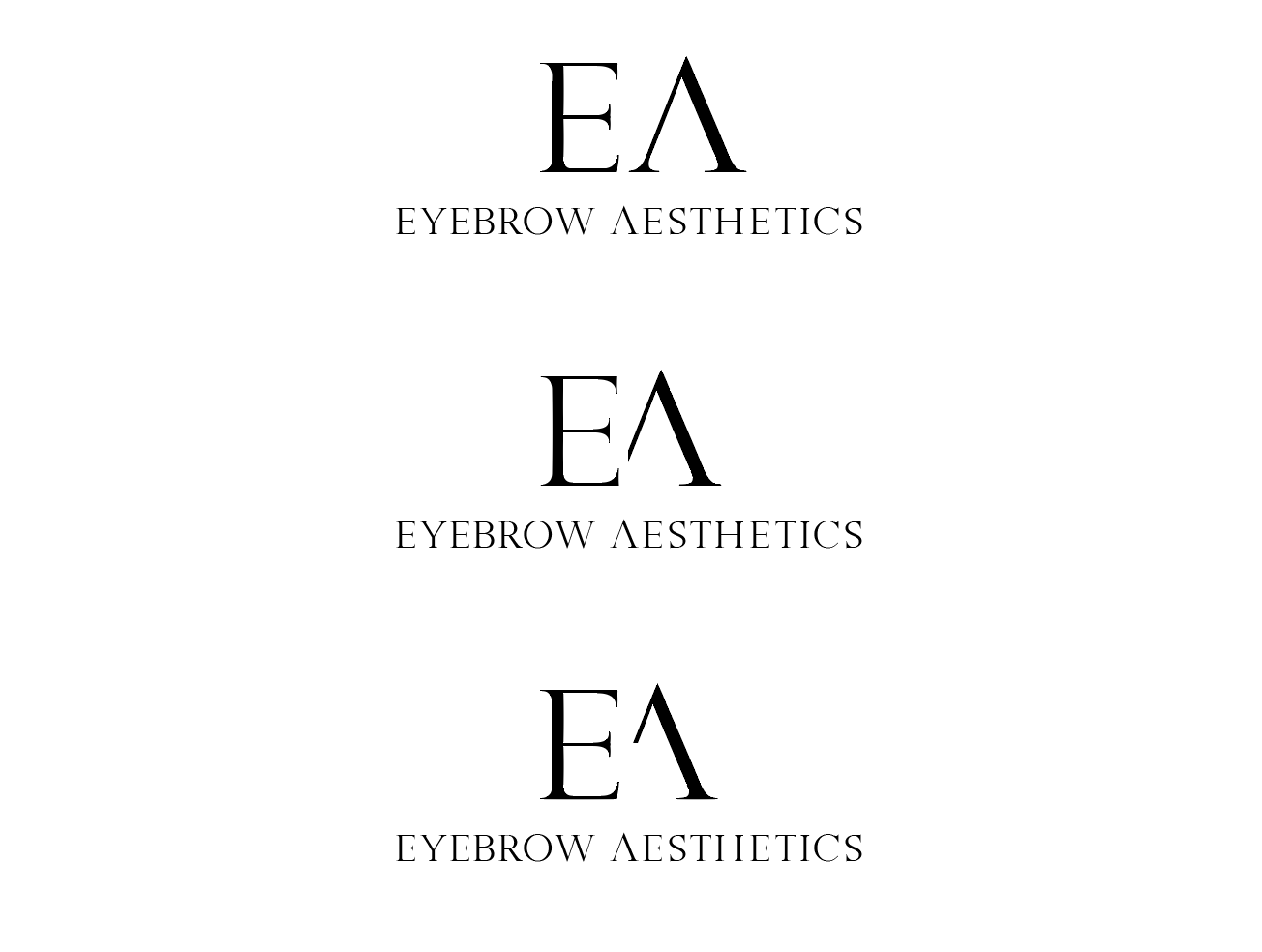Logo Design by wonderland for Eyebrow Aesthetics  | Design #16370923