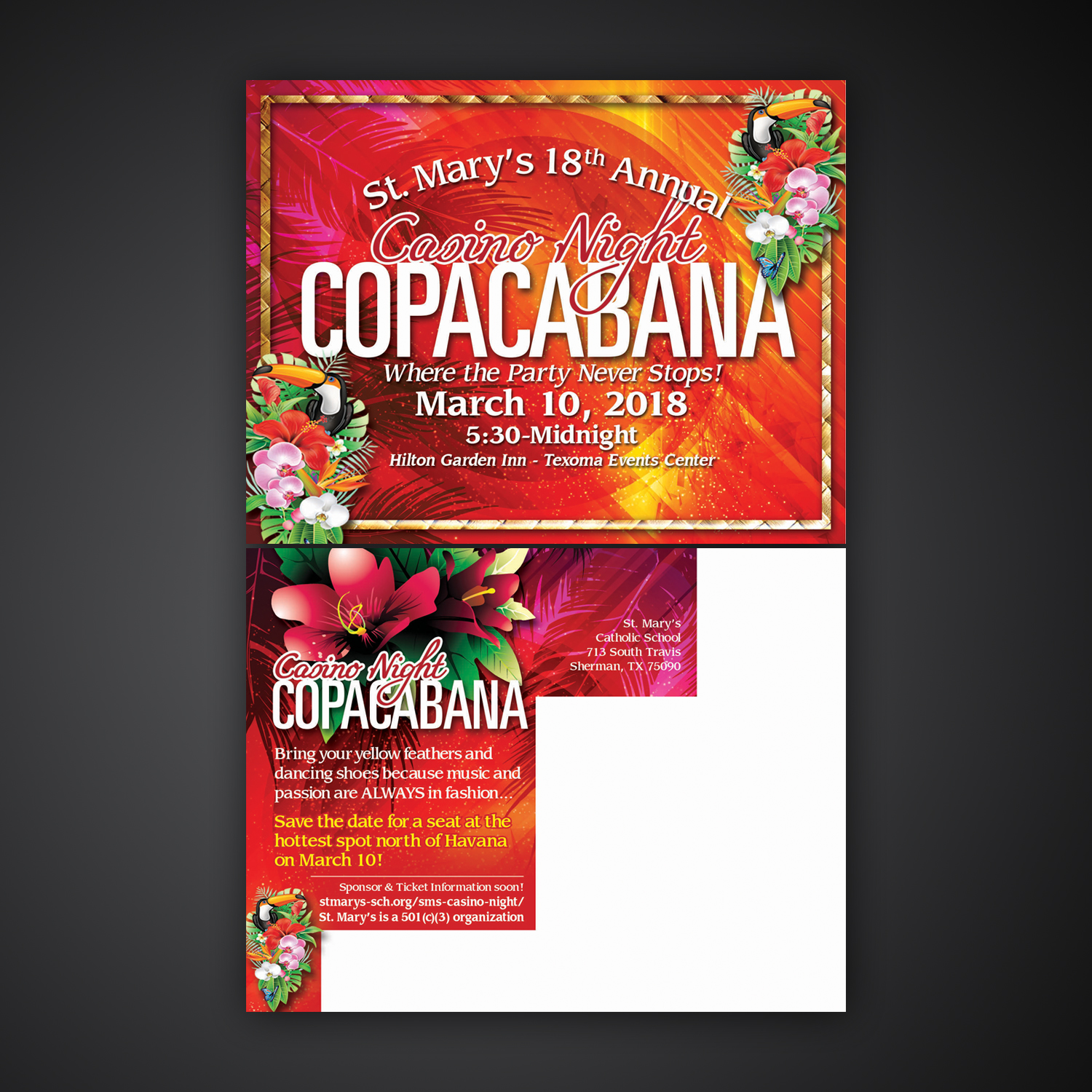 Postcard Design by Mariyam Khan for St. Mary's Catholic School | Design #16276403