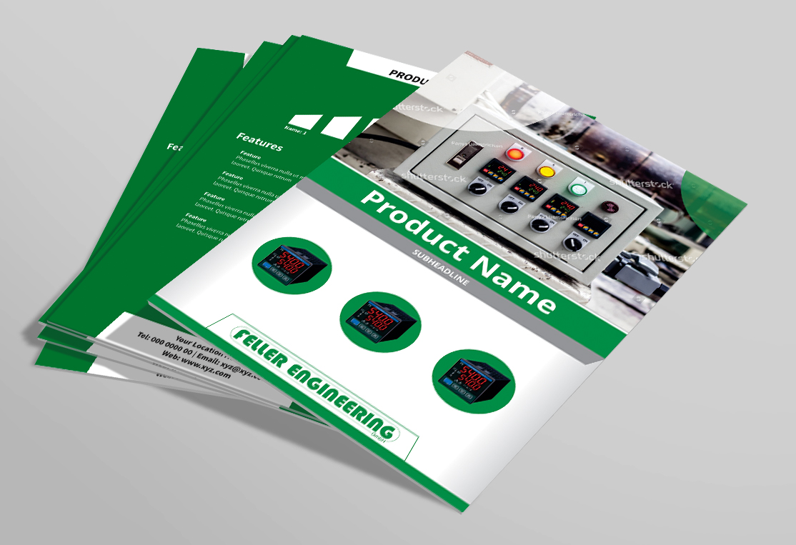 Diseño de Flyer por Deziners Zone para Feller Engineering GmbH | Diseño #16328771