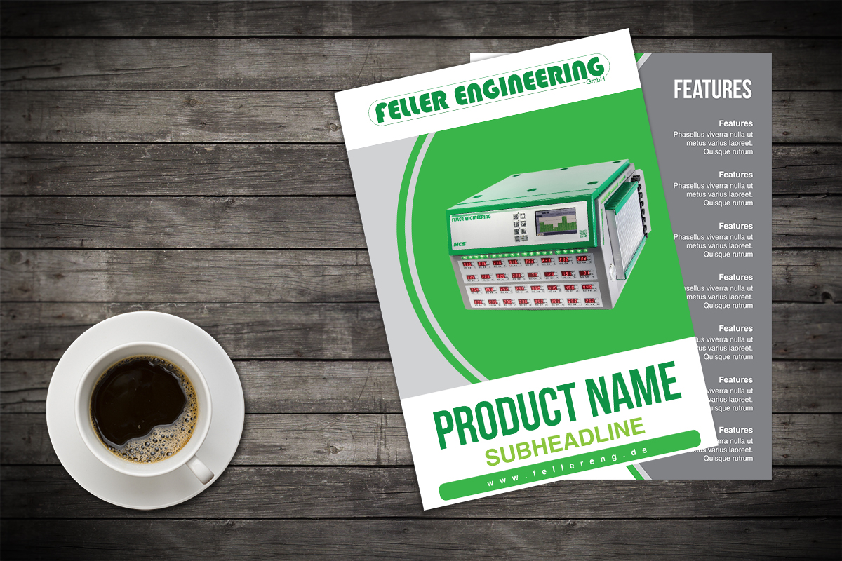 Diseño de Flyer por Deziners Zone para Feller Engineering GmbH | Diseño #16361748