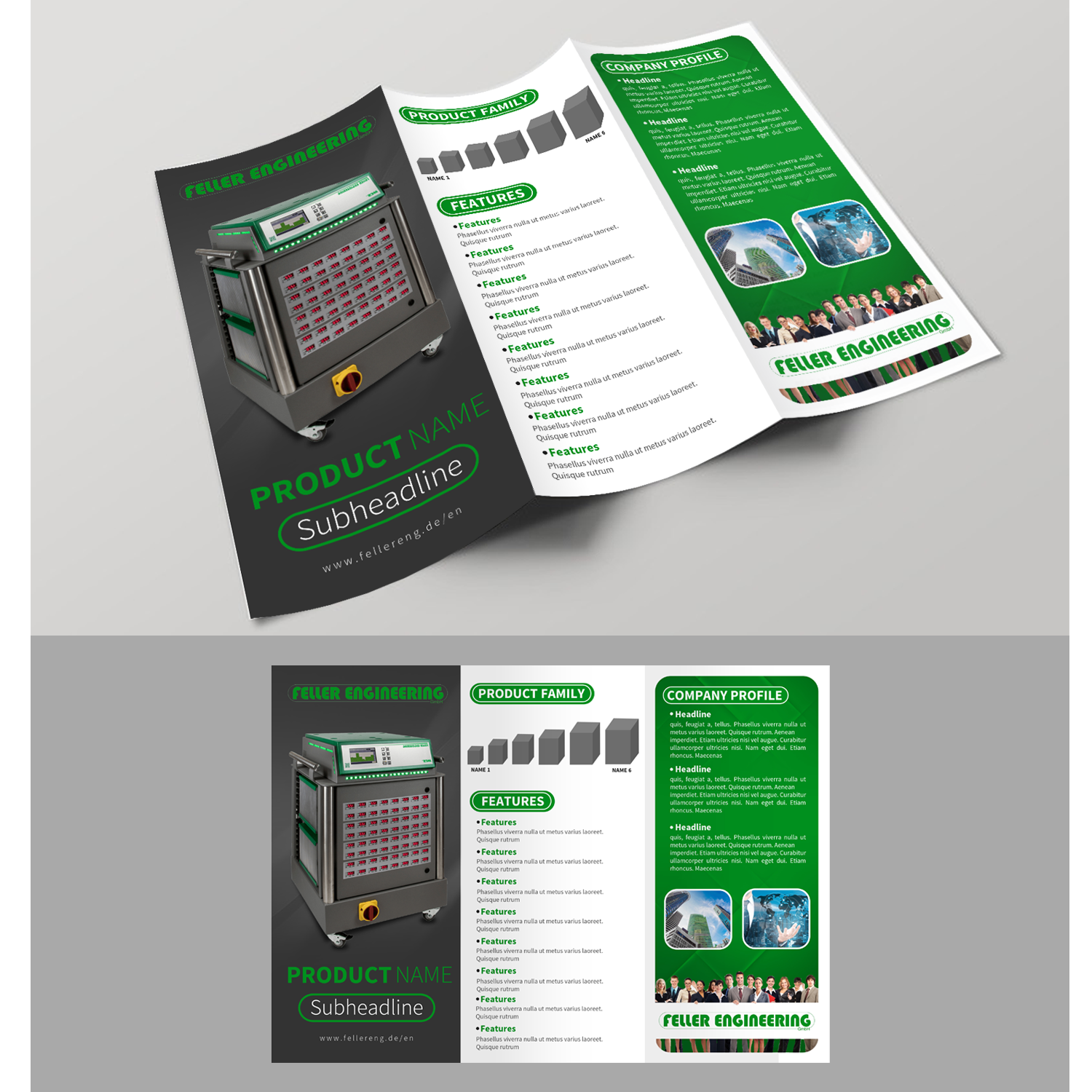 Diseño de Flyer por creative.bugs para Feller Engineering GmbH | Diseño #16290096