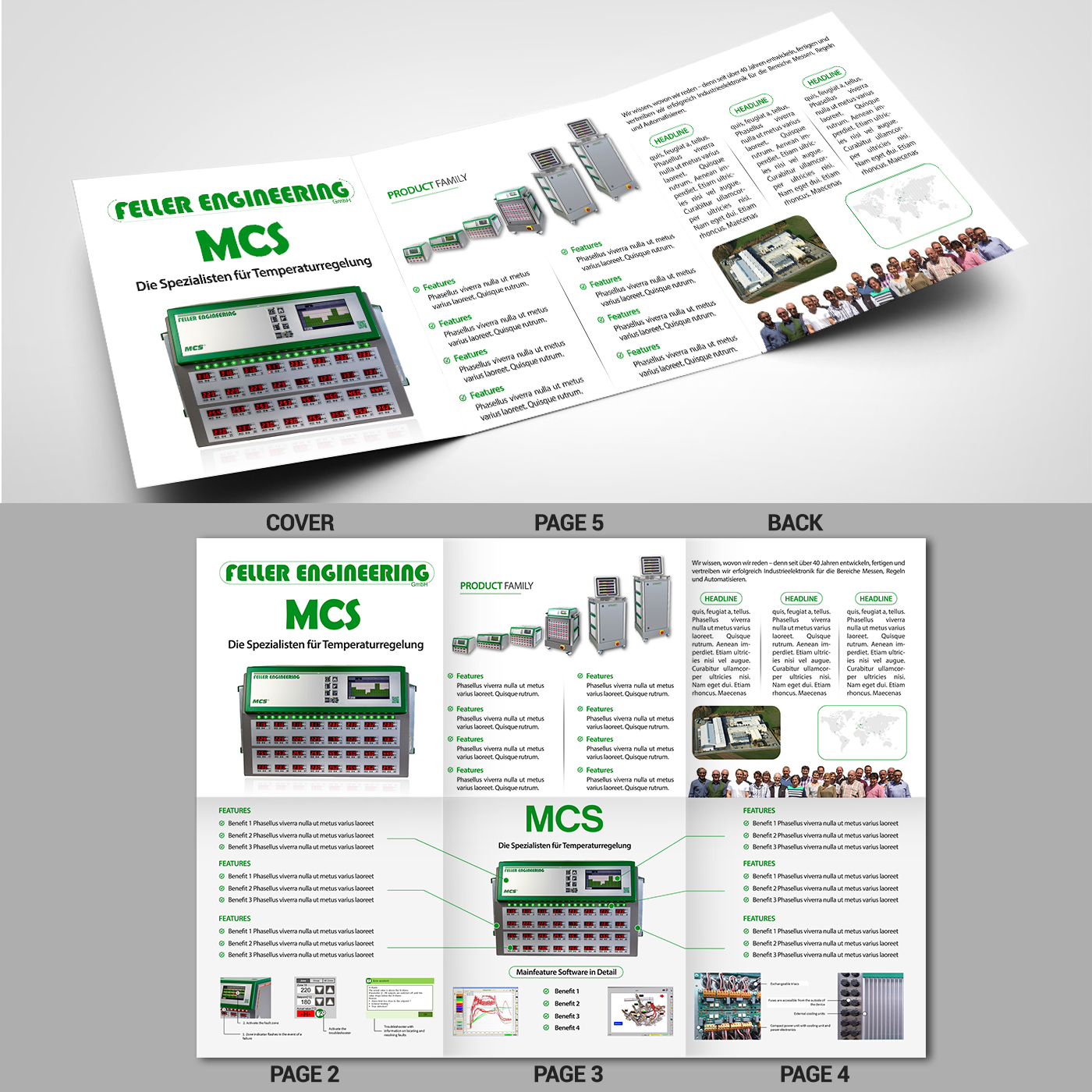 Diseño de Flyer por creative.bugs para Feller Engineering GmbH | Diseño #16291225