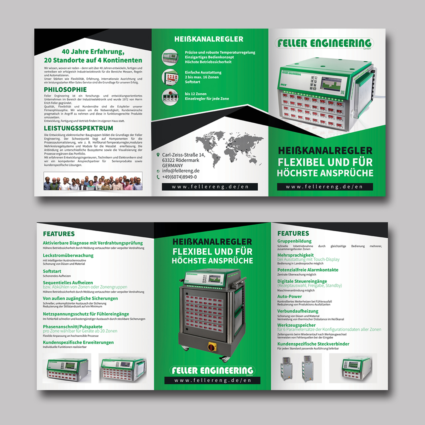 Diseño de Flyer por Schöpfer para Feller Engineering GmbH | Diseño #16331120