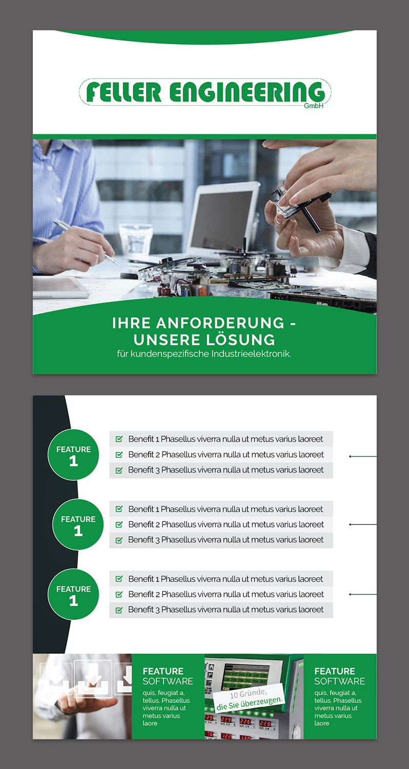 Design de Flyer par Titan Solbiz pour Feller Engineering GmbH | Design #16330647