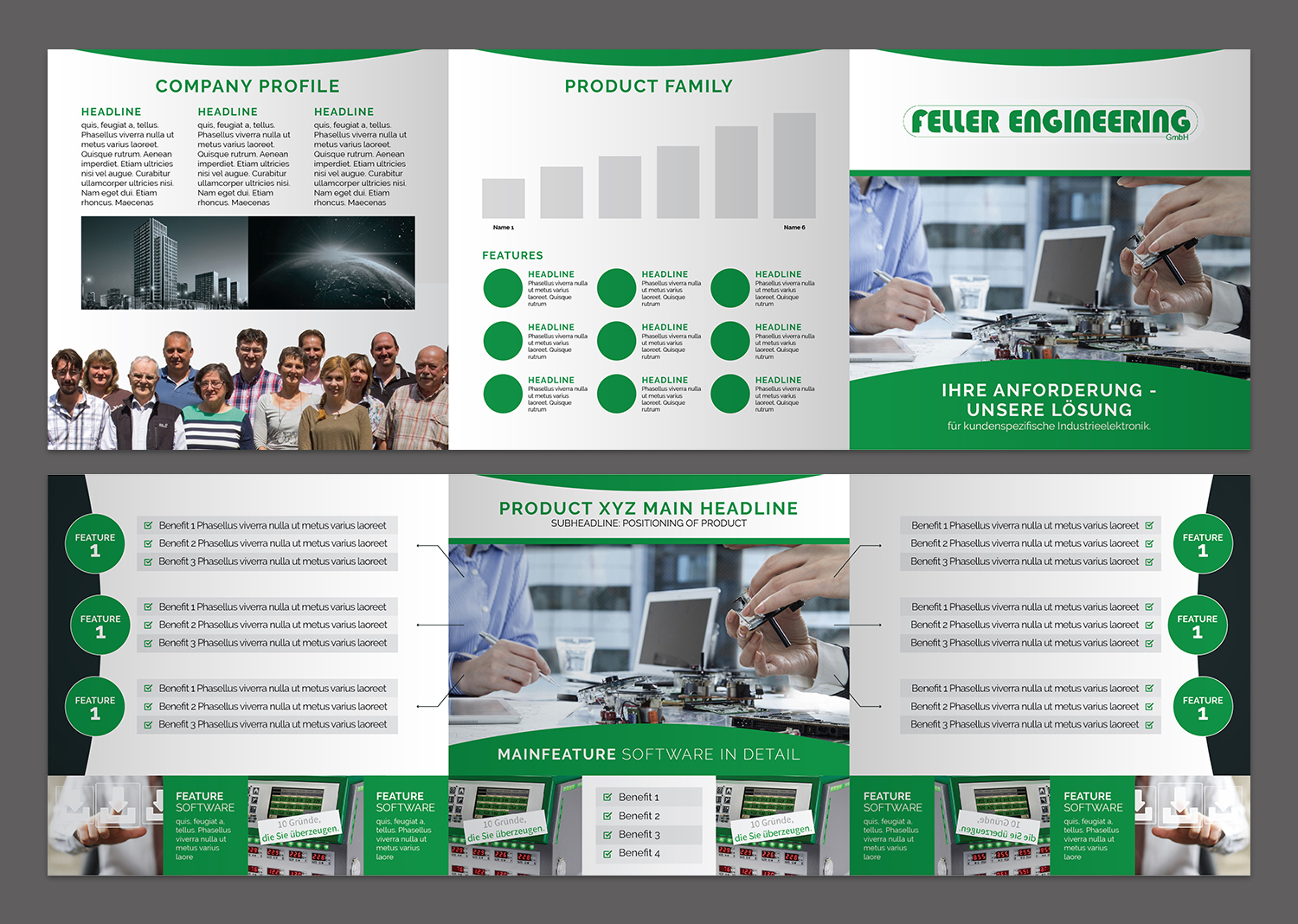 Diseño de Flyer por Titan Solbiz para Feller Engineering GmbH | Diseño #16366446