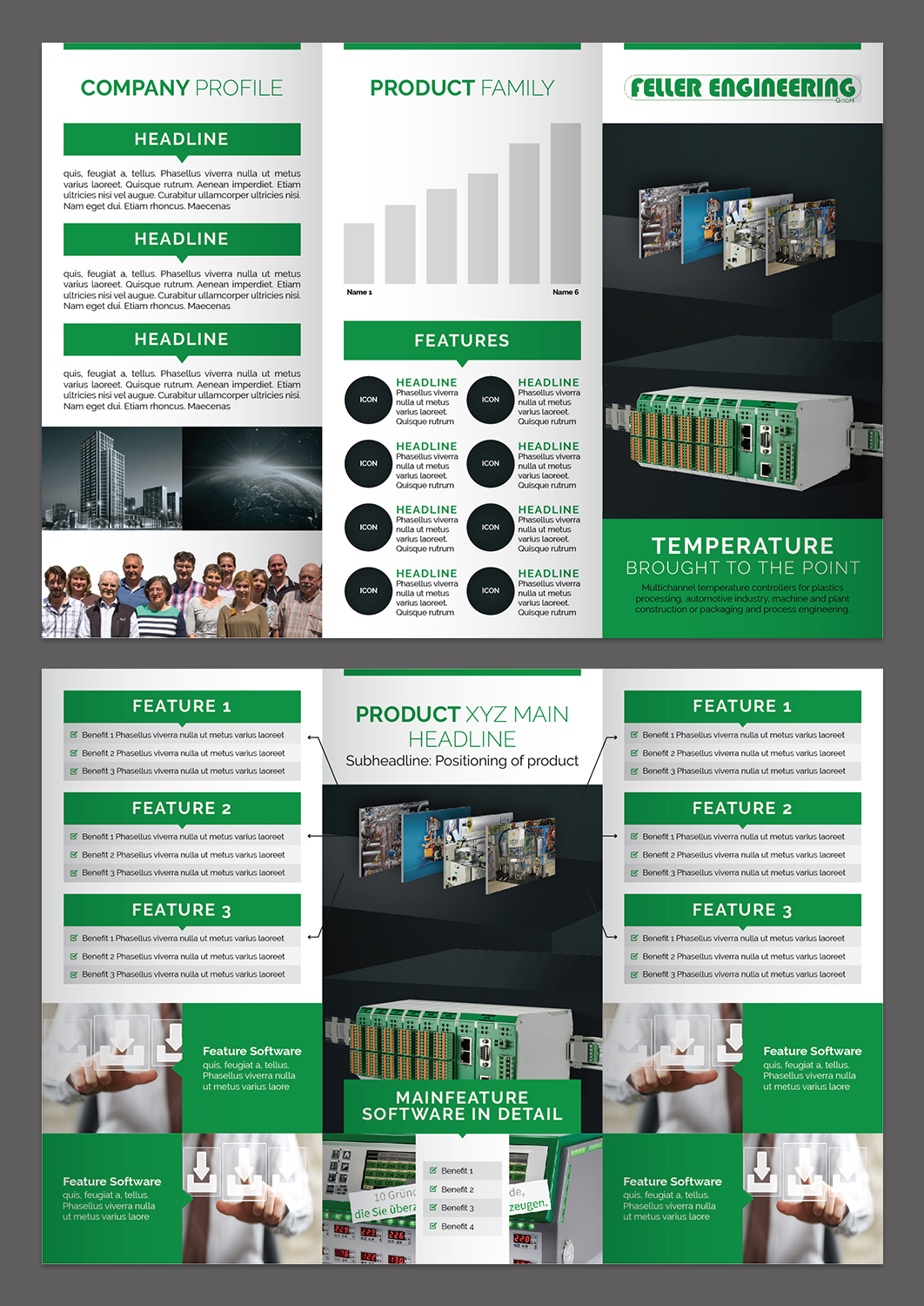 Flyer Design by Titan Solbiz for Feller Engineering GmbH | Design #16381294