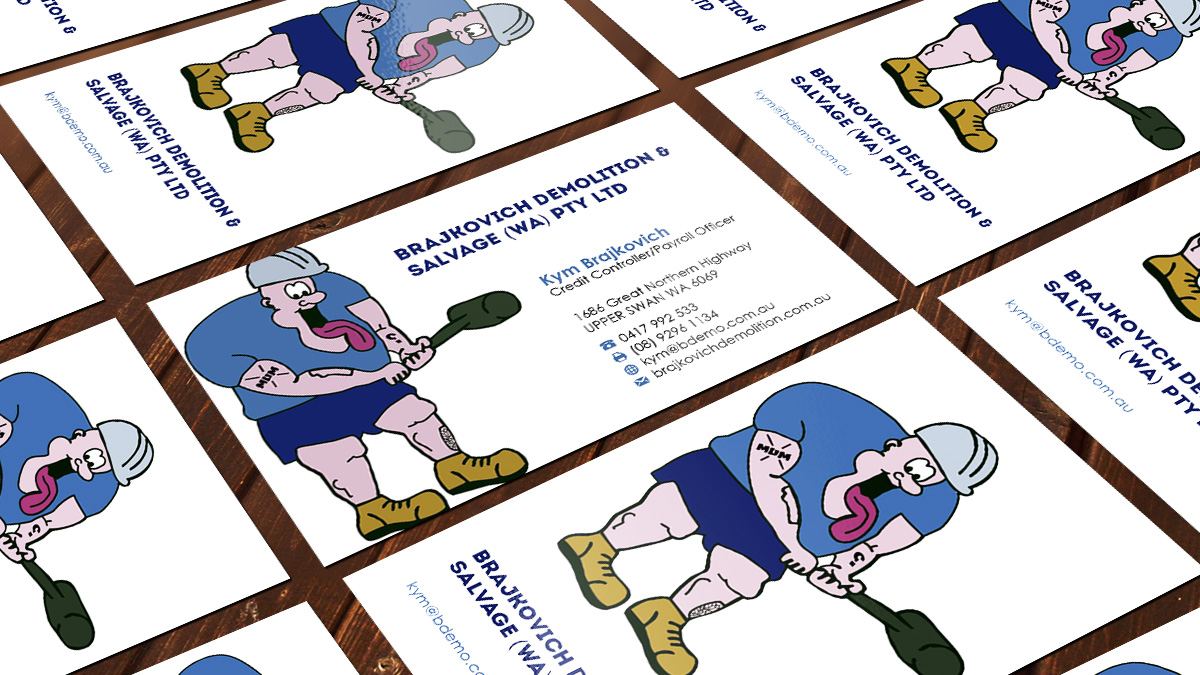 Business Card Design by AZ for Brajkovich Demolition & Salvage (WA) Pty Ltd | Design #2677851