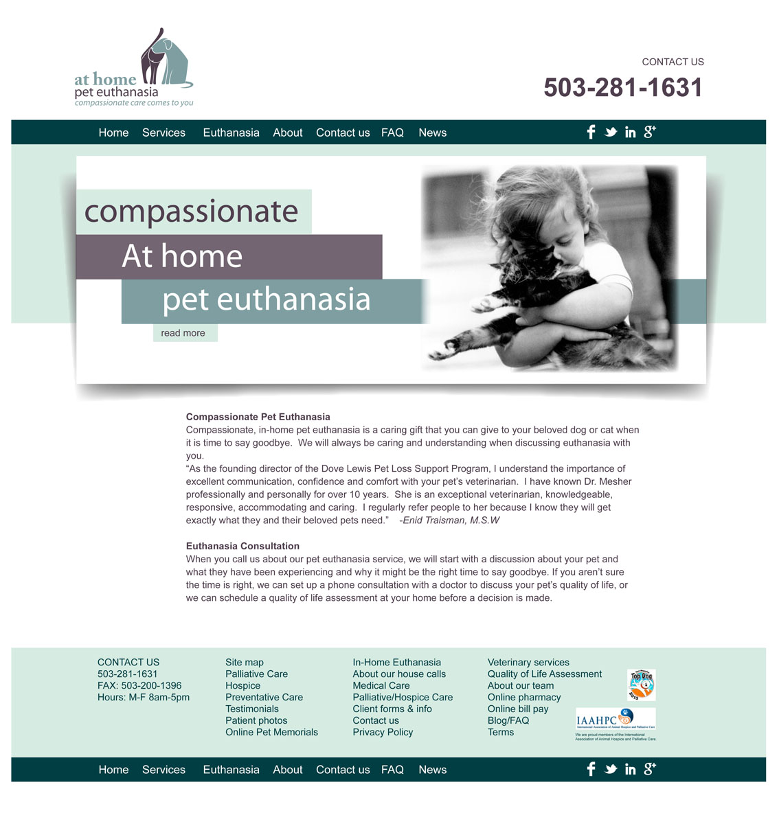 Web-Design von Designer Mate für At Home Veterinary Services | Design #2685954