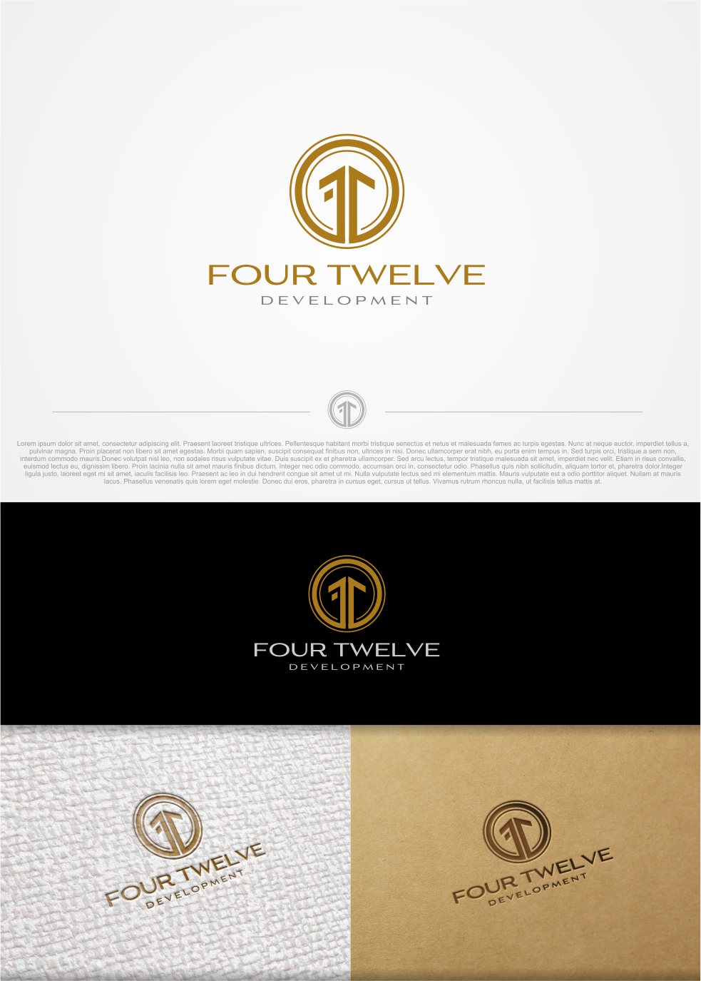 Logo Design by artswolf for Four Twelve Development | Design #16620861