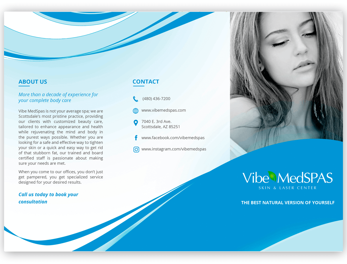 Flyer-Design von cherry für Vibe Med Spas | Design #16338993