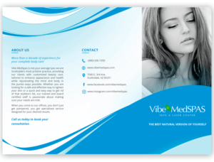 Flyer-Design von cherry für Vibe Med Spas | Design: #16338993