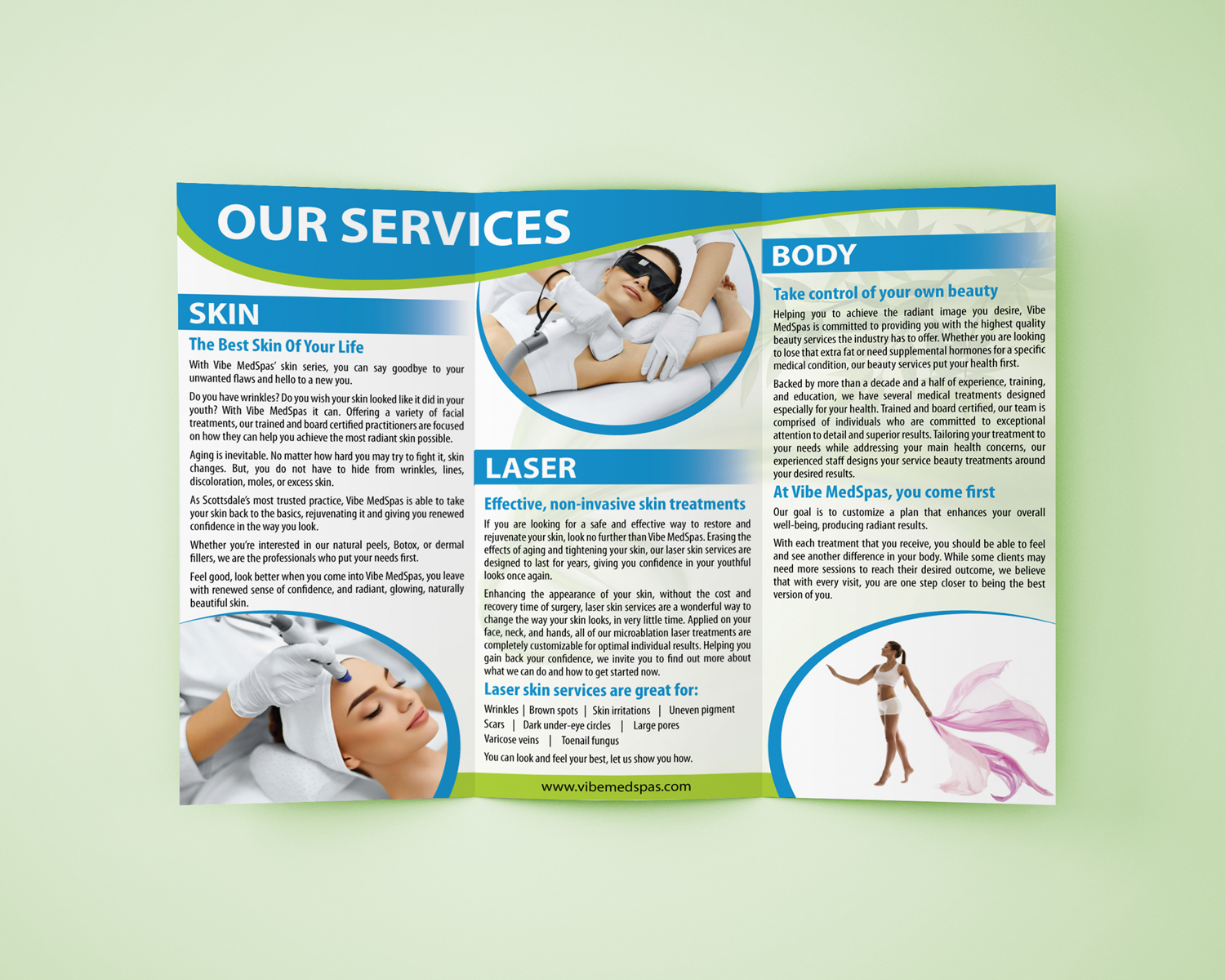 Flyer Design by Impressive Solutions for Vibe Med Spas | Design #16280533