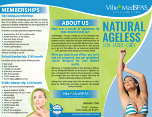 Flyer-Design von Black Stallions Impressive Solutions für Vibe Med Spas | Design #16280534