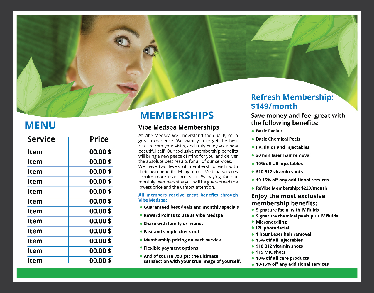 Flyer-Design von Deziners Zone für Vibe Med Spas | Design #16247019