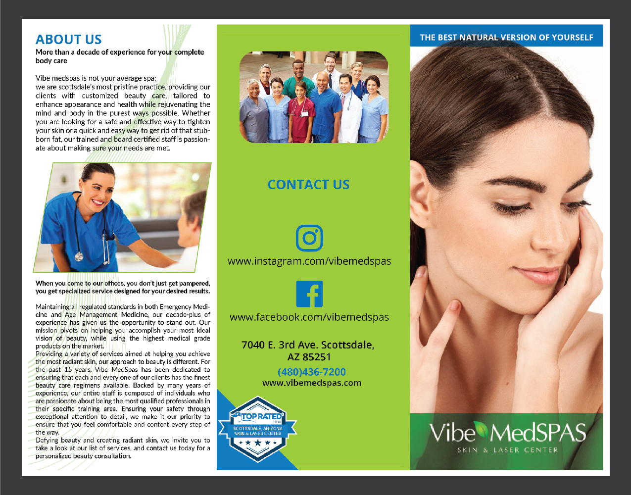 Flyer-Design von Deziners Zone für Vibe Med Spas | Design #16247022