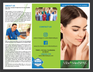 Flyer-Design von Deziners Zone für Vibe Med Spas | Design: #16247022