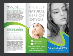 Flyer Design by Deziners Zone for Vibe Med Spas | Design: #16247181