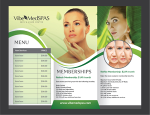Flyer-Design von Deziners Zone für Vibe Med Spas | Design: #16247182