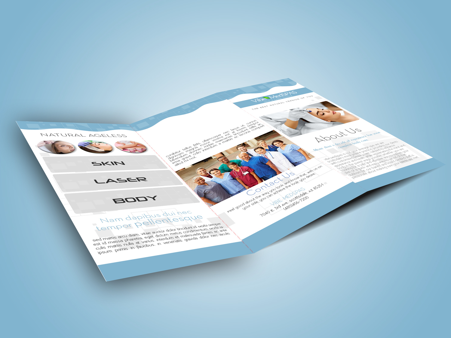 Design de Flyer par Petter Goms pour Vibe Med Spas | Design #16269328