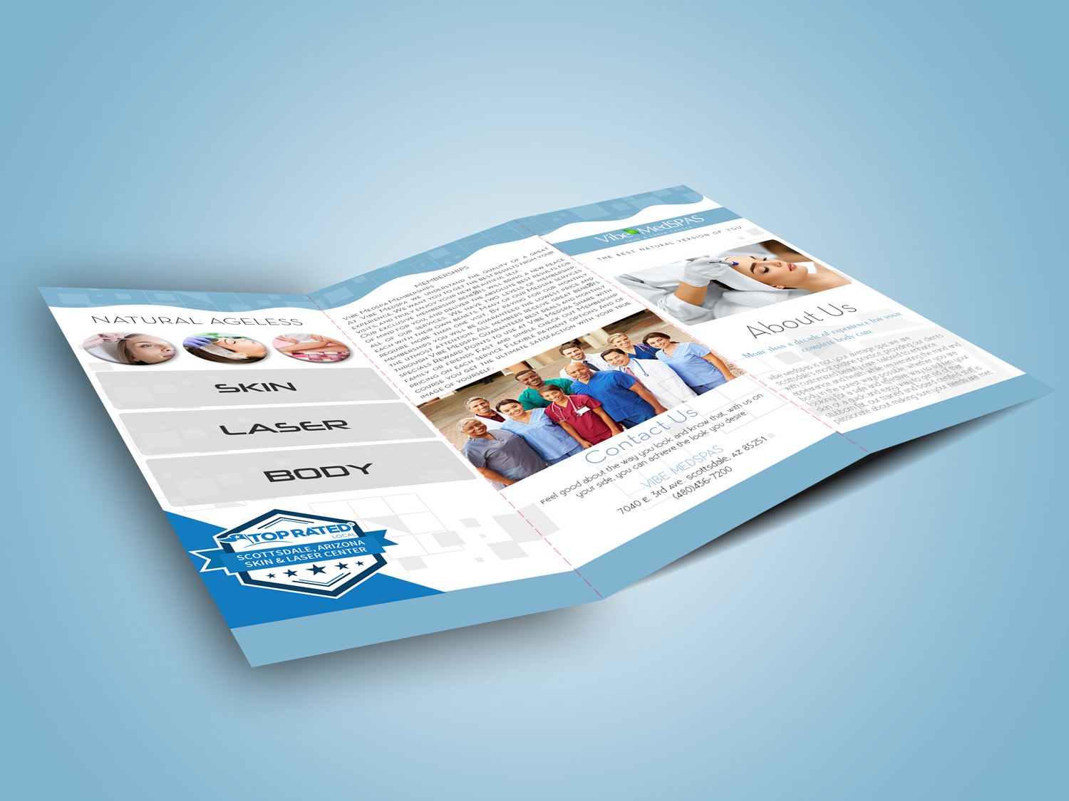 Flyer-Design von Petter Goms für Vibe Med Spas | Design #16269366