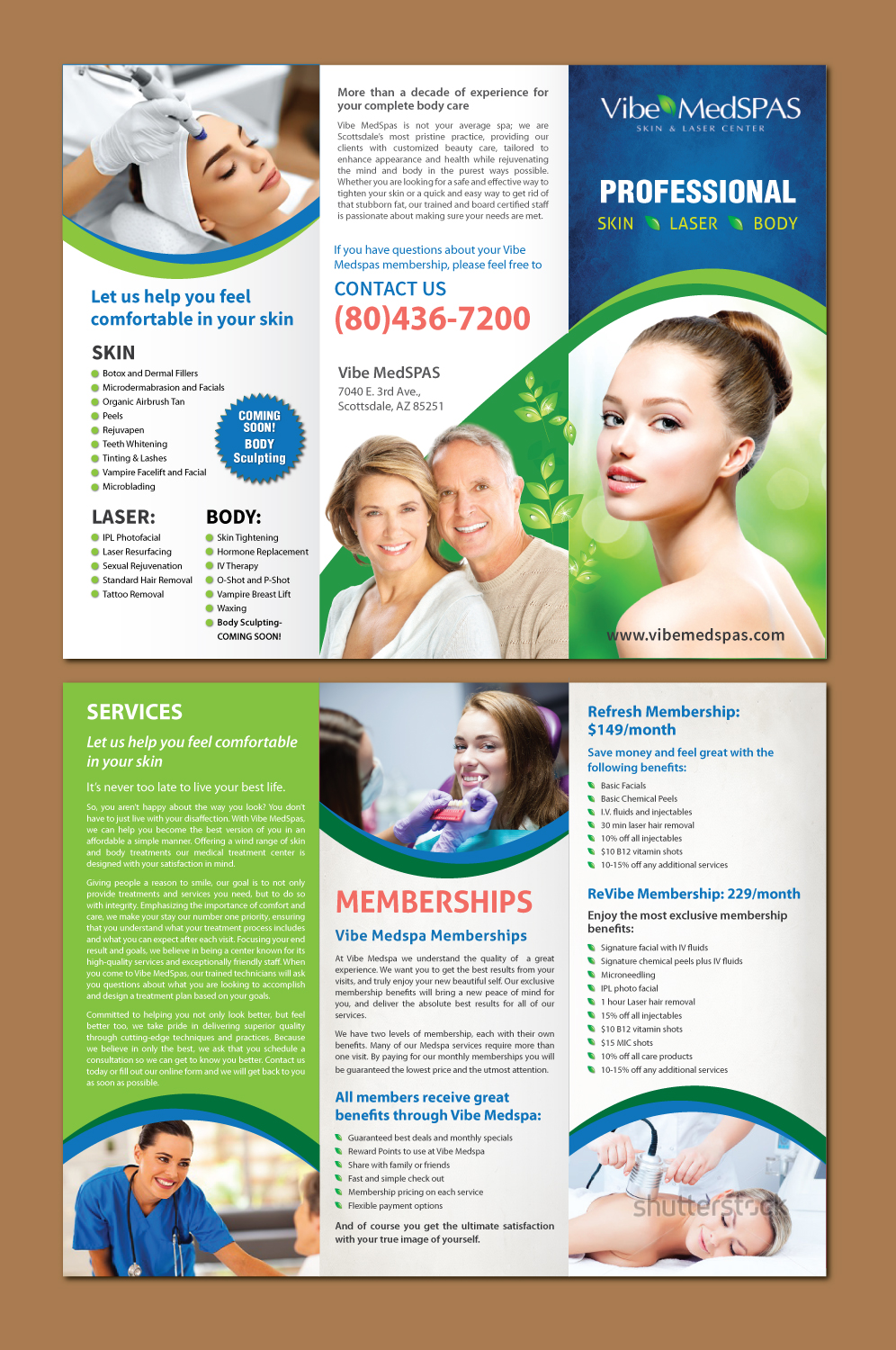 Flyer-Design von meet007 für Vibe Med Spas | Design #16293528