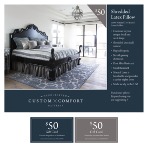 School/Team Fundraiser Pillow Promotion | Flyer Design by D Creative