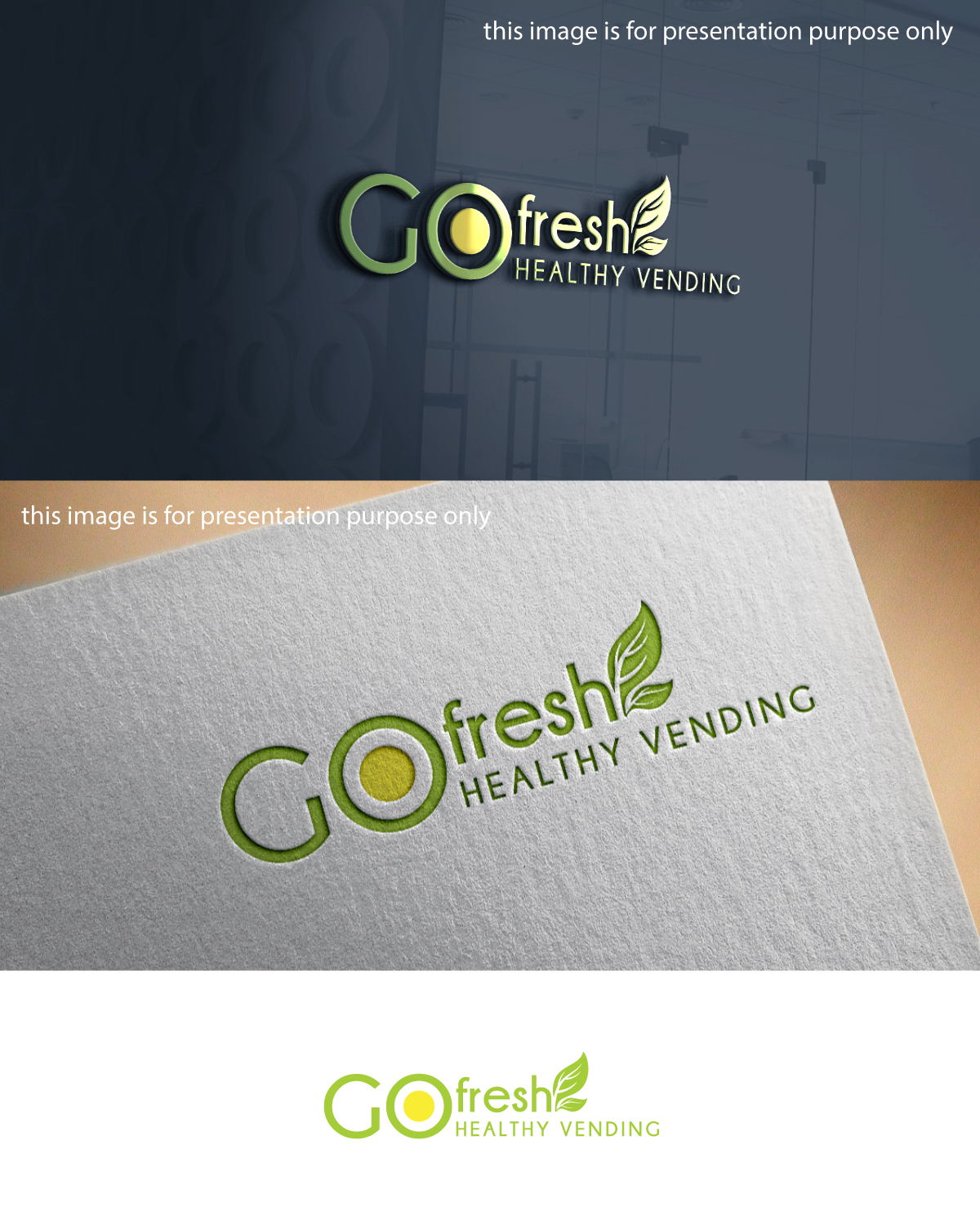 Logo-Design von Anekaa für Go Fresh Vending Healthy Vending Services | Design #16258173