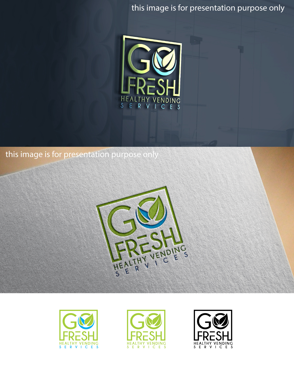 Logo Design by Anekaa for Go Fresh Vending Healthy Vending Services | Design #16258174