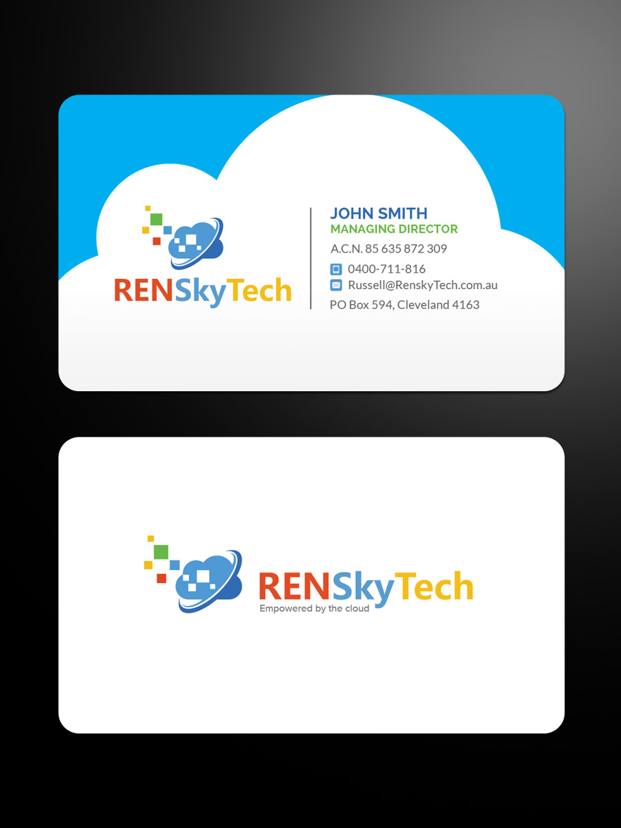 Business Card Design by Sandaruwan for RENSkyTech | Design #16575916
