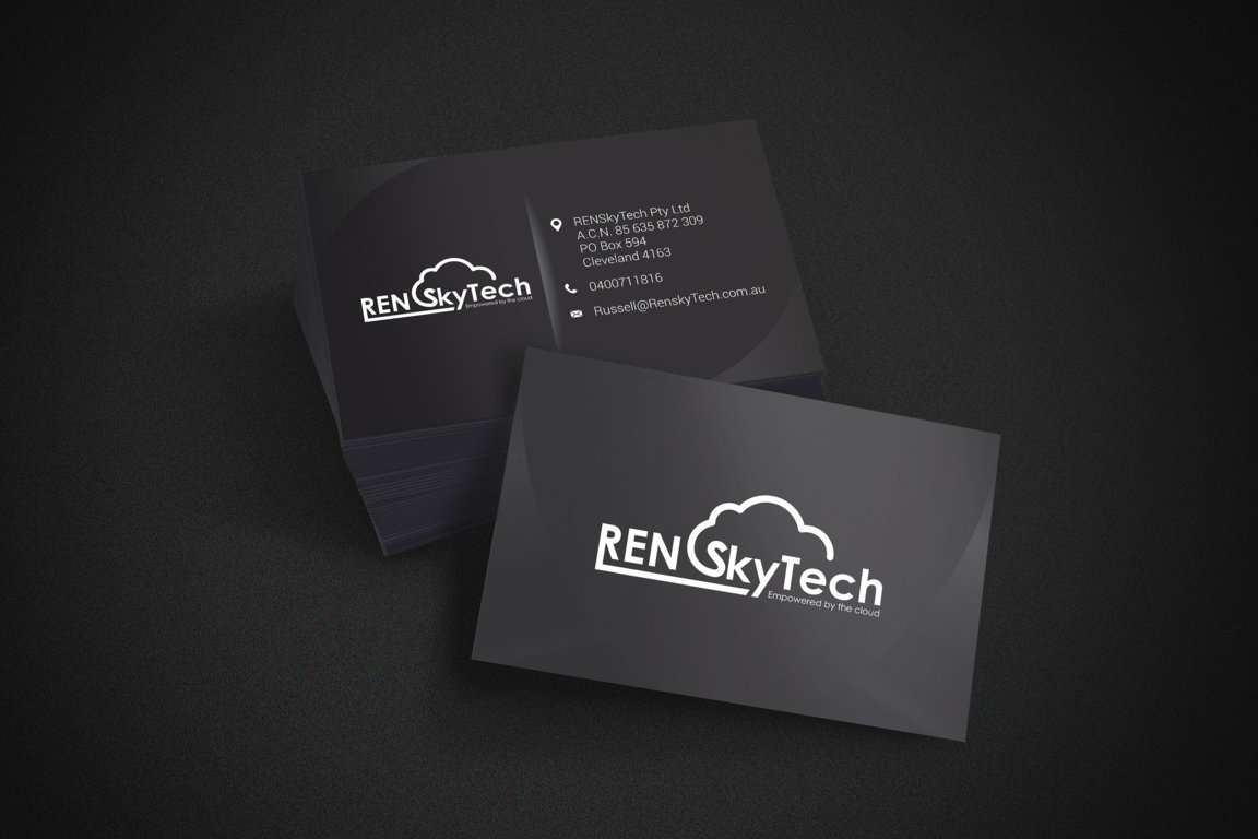Business Card Design by Vernon Le for RENSkyTech | Design #16597318