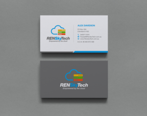 Dynmanics 365 practise with the goal to have business and people empowered by the cloud  | Business Card Design by logodentity