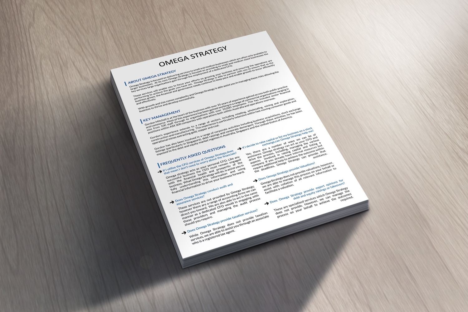 Diseño de Flyer por wowphics para Omega Strategy | Diseño #16303625
