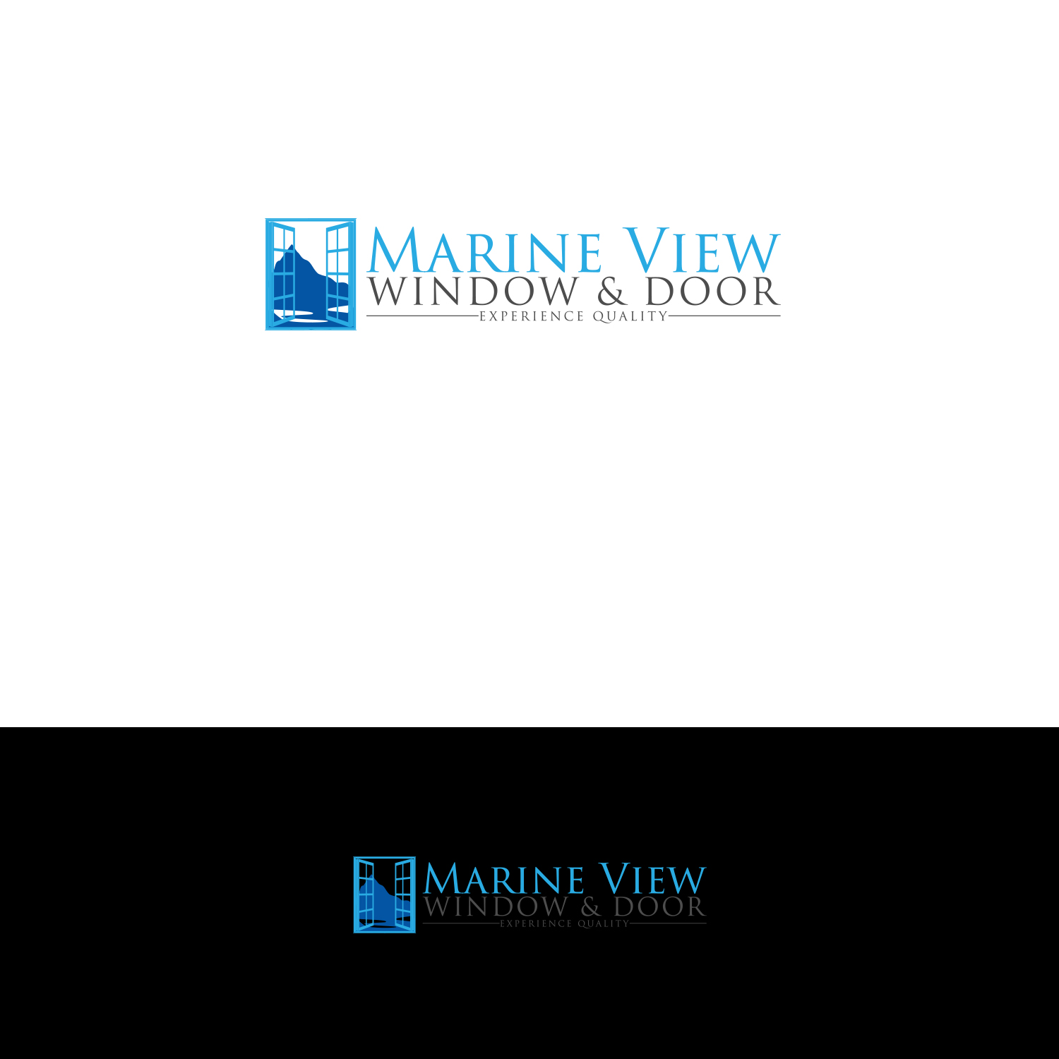 Logo Design by DesignDUO for Marine View Windows & Doors | Design #16332724