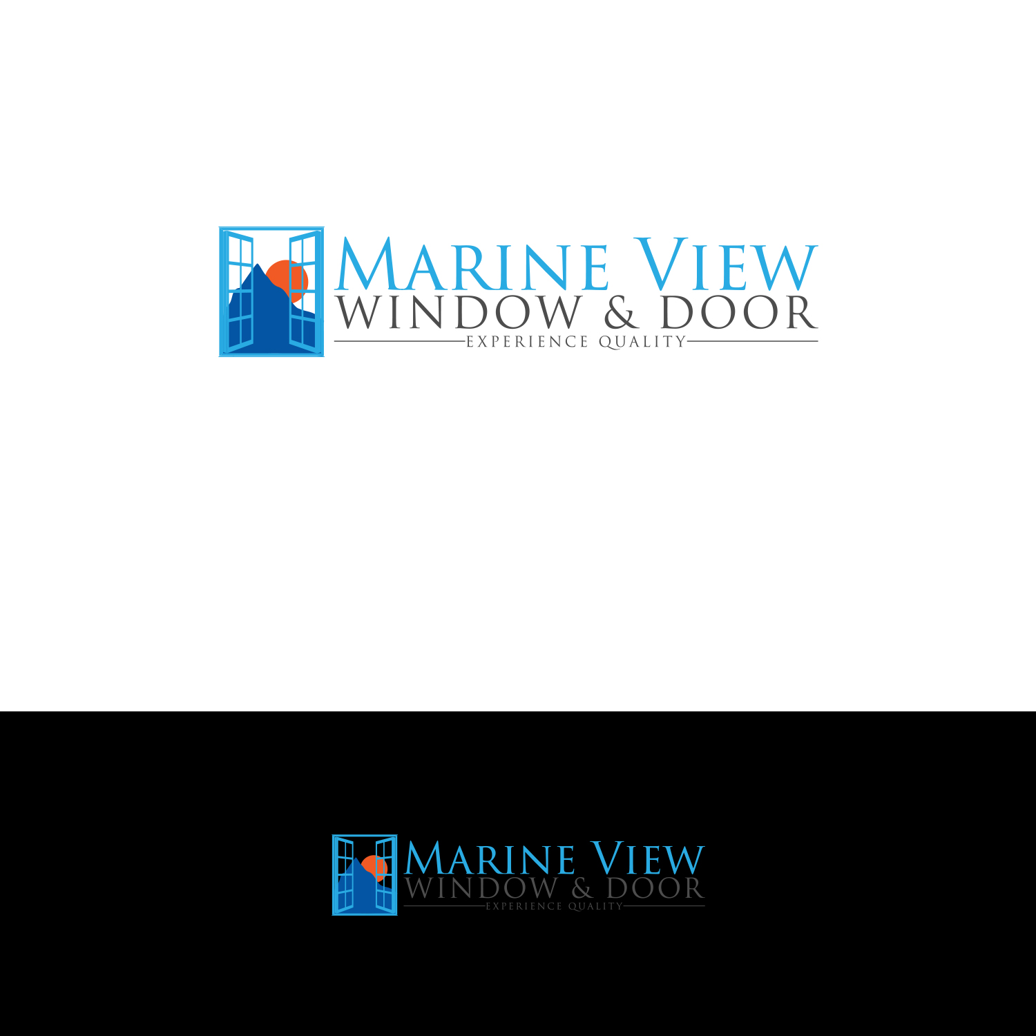 Logo Design by DesignDUO for Marine View Windows & Doors | Design #16332725