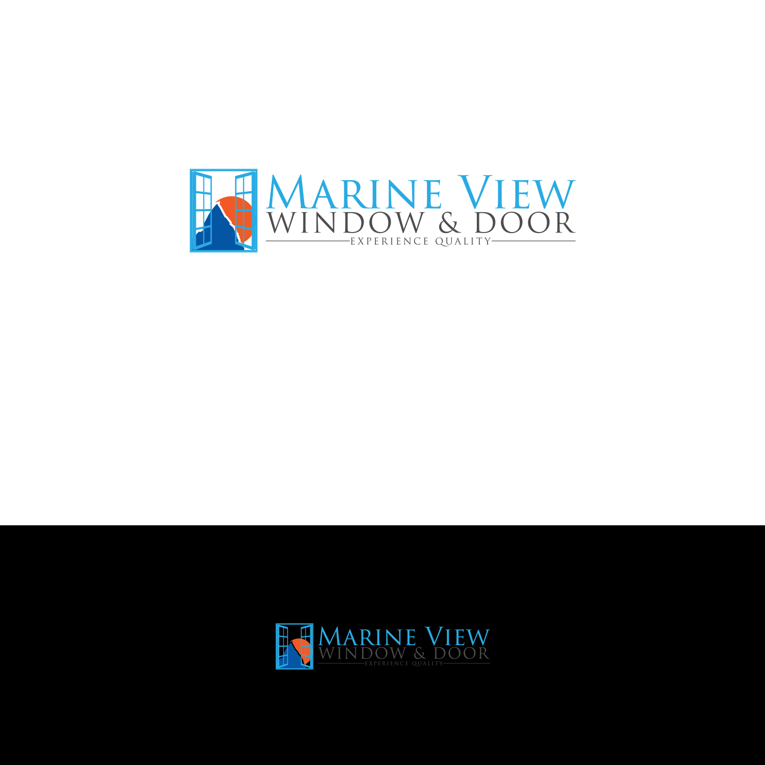 Logo Design by DesignDUO for Marine View Windows & Doors | Design #16332726