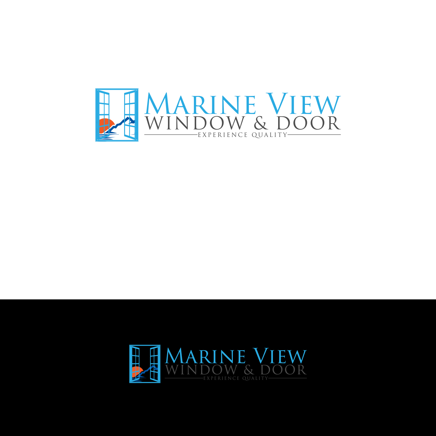 Logo Design by DesignDUO for Marine View Windows & Doors | Design #16332728