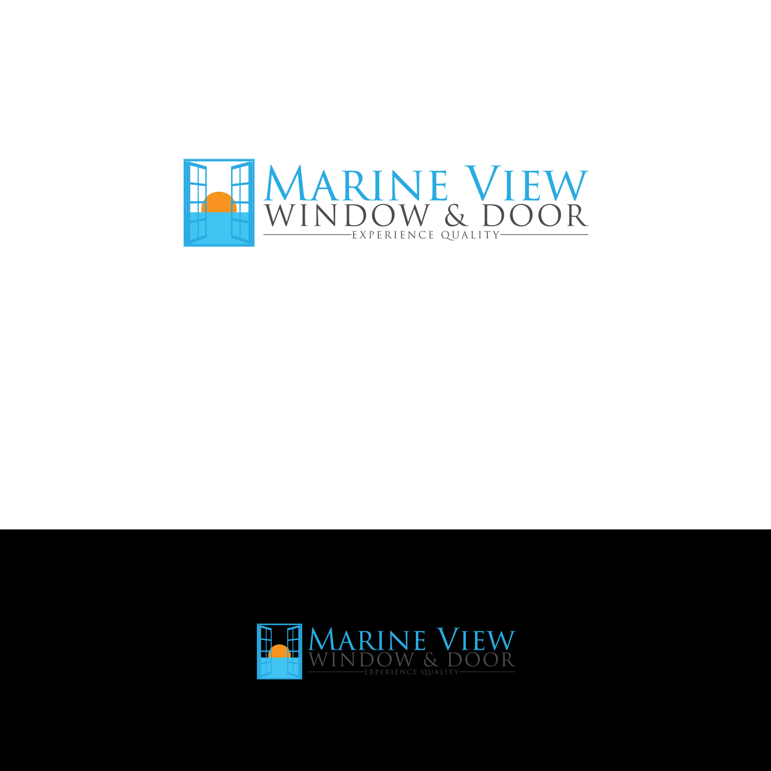 Logo Design by DesignDUO for Marine View Windows & Doors | Design #16342304