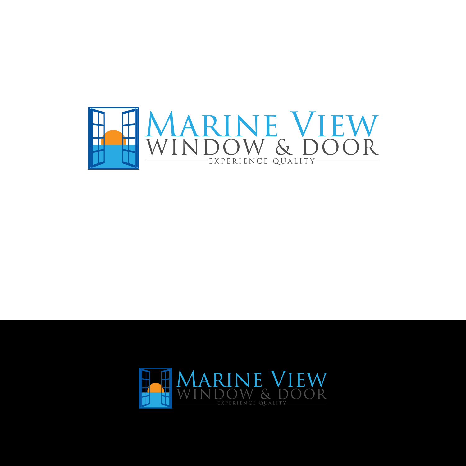 Logo Design by DesignDUO for Marine View Windows & Doors | Design #16342305