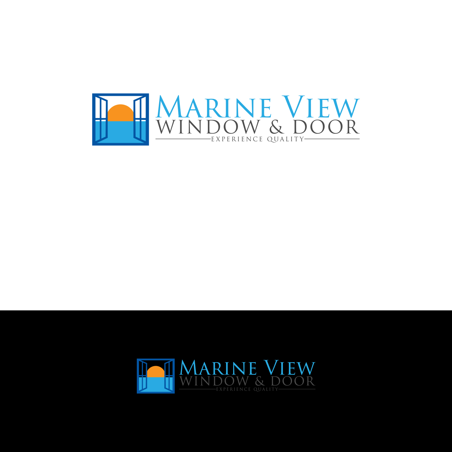 Logo Design by DesignDUO for Marine View Windows & Doors | Design #16342306