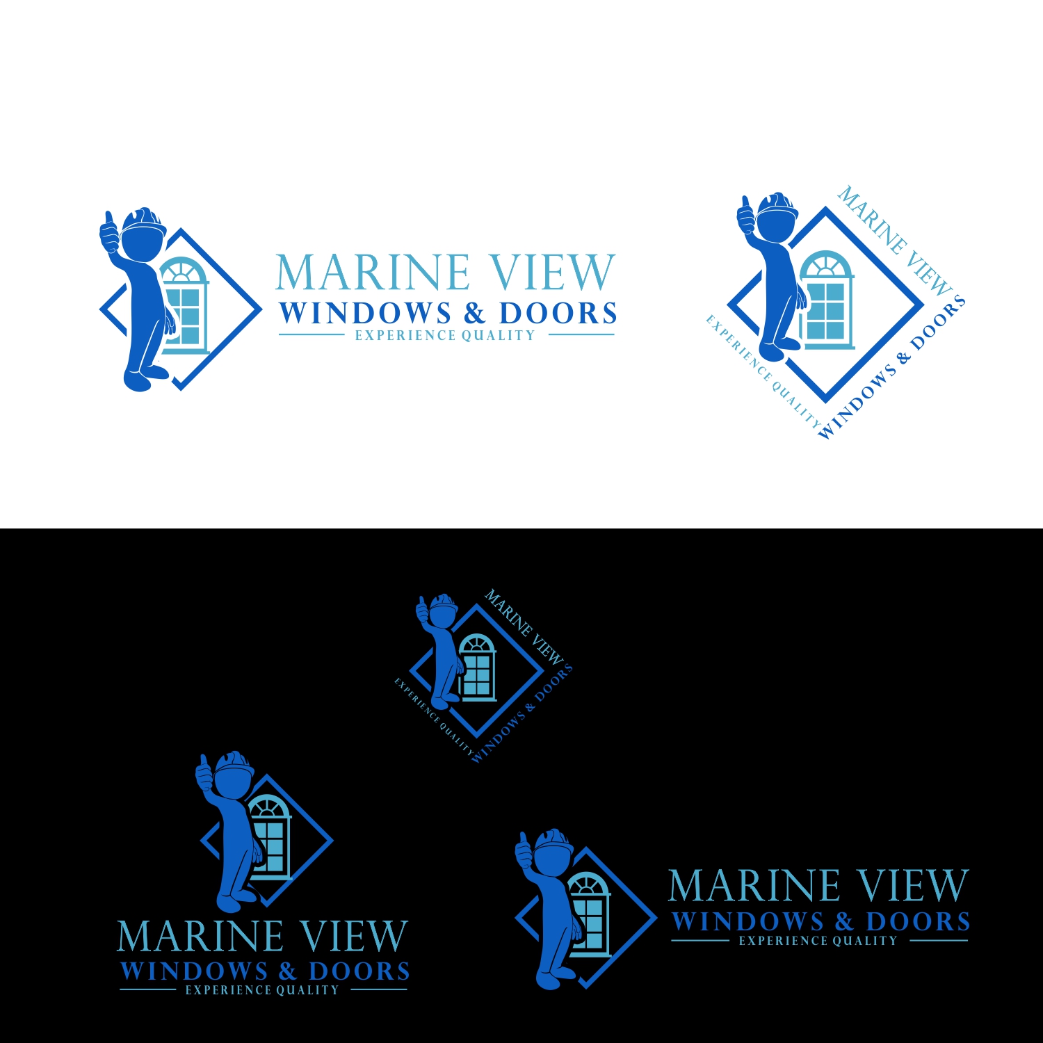 Logo Design by Suwaji Suwaji for Marine View Windows & Doors | Design #16308631