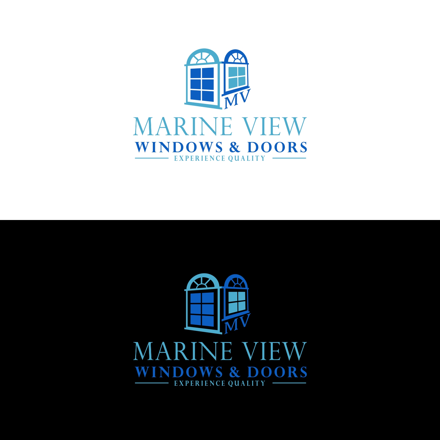 Logo Design by Suwaji Suwaji for Marine View Windows & Doors | Design #16325793